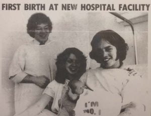 News clipping - First birth Kent Petrie